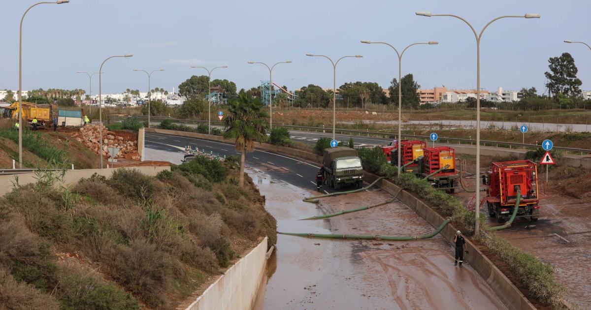 La «solución definitiva» a las inundaciones de la carretera del aeropuerto de Ibiza está más cerca
