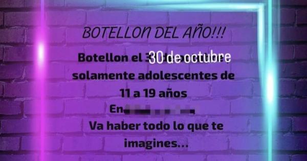 Alertan sobre un ‘botellón’ en Ibiza en el que se promueve el consumo y venta de alcohol a adolescentes de entre 11 y 19 años
