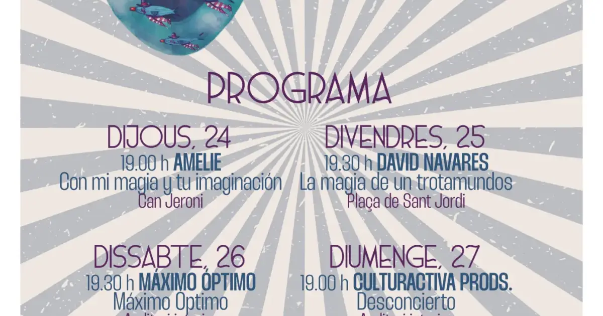 Circo dentro de la programación de Magiclown 2026 – Sant Josep de sa Talaia